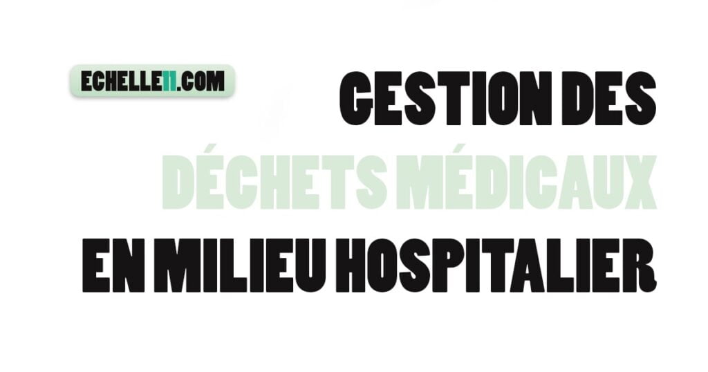 Gestion Des Déchets Médicaux En Milieu Hospitalier